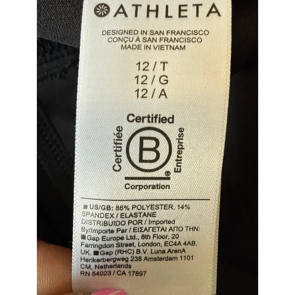 Athleta Endless High Rise Pants Womens Sz 12 Tall Aspen Olive NEW Casual Travel - Picture 9 of 10